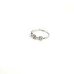 Load image into Gallery viewer, 14K Solid Gold Diamond Flowers Band Ring.