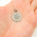 Load image into Gallery viewer, DC216. Diamond & Sterling Silver Round Star Pendant