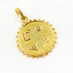 Load image into Gallery viewer, Shop Now Sterling Silver Round Symbols Pendant