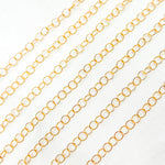 Load image into Gallery viewer, 678TWGF. 14K Gold Filled Twisted Round Link Chain