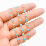 Load image into Gallery viewer, V315ENGF. 14K Gold Filled Enamel Clover Link Chains