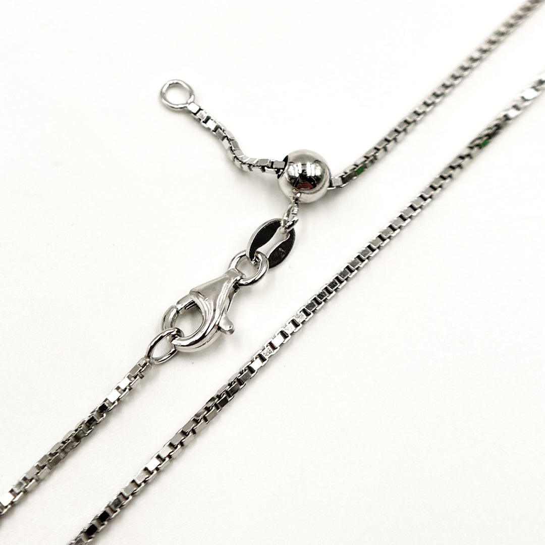 BOXN. Sterling Silver Box Necklace