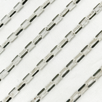 Load image into Gallery viewer, Two Tone Black Rhodium and 925 Sterling Silver Paperclip Chains