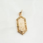 Load image into Gallery viewer, DC437. Diamond Sterling Silver Hexagon Pendant