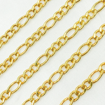Load image into Gallery viewer, Y61GP. Gold Plated 925 Sterling Silver Figaro Chain