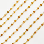 Load image into Gallery viewer, Citrine Wire Wrap Chain