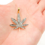 Load image into Gallery viewer, Shop Diamond Sterling Silver Leaf Pendant
