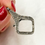 Load image into Gallery viewer, Silver Fancy Trigger Clasp