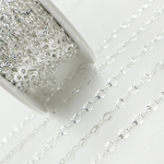 Load image into Gallery viewer, Sterling Silver Diamond Cut Circle Links