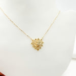 Load image into Gallery viewer, NFC71495. 14K Solid Gold Diamond Heart Necklace