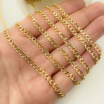Load image into Gallery viewer, 2810CHRGF. Gold Filled Flat Curb Link Chain