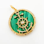 Load image into Gallery viewer, KG123. 14K Gold Anchor Pendant