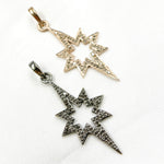 Load image into Gallery viewer, DP365. Diamond Sterling Silver Star Pendant