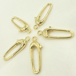 Load image into Gallery viewer, Gold Plated 925 Sterling Silver Trigger Clasp 30x11mm. 319
