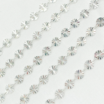Load image into Gallery viewer, Sterling Silver Diamond Cut Circle Link Chain