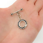 Load image into Gallery viewer, Shop White Sterling Silver Toggle Clasp