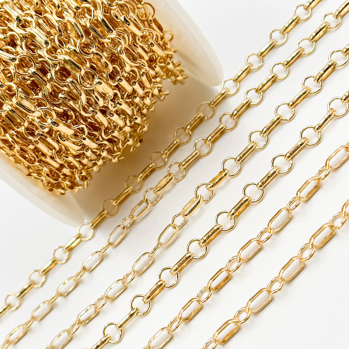 Silver Long and Short Link Chains