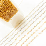 Load image into Gallery viewer, 1120FGF. 14K Gold Flat Cable Chains