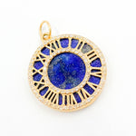 Load image into Gallery viewer, Shop Now Gold Roman Clock Pendant