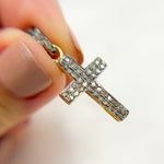 Load image into Gallery viewer, DP308. Diamond Sterling Silver Cross Pendant