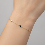 Load image into Gallery viewer, BR5086. 14k Solid Yellow Gold Cross Link Bracelet