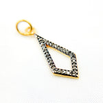Load image into Gallery viewer, DC359. Diamond Sterling Silver Rhombus Pendant