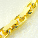 Load image into Gallery viewer, 14K Solid Gold Diamond Cut Box Link Chain