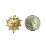 Load image into Gallery viewer, GDP47. 14K Solid Gold Diamond Heart Charm