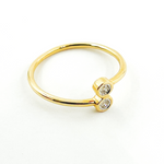Load image into Gallery viewer, 14k Solid Yellow Gold Diamond Ring.