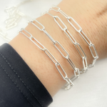 Load image into Gallery viewer, Paperclip Hammered Link Chain
