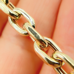Load image into Gallery viewer, 14K Yellow Hollow Gold Smooth Oval Link Chain