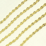 Load image into Gallery viewer, 14K Solid Yellow Gold Flat Marina Link Chain by Foot. 058MM1P111byFt
