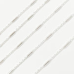 Load image into Gallery viewer, Sterling Silver Satellite Tube Chain
