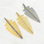 Load image into Gallery viewer, DP122. Diamond Sterling Silver Arrow Pendant