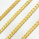 Load image into Gallery viewer, Buy Now Gold Plated Matte Sterling Silver Flat Curb Chain