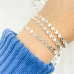 Load image into Gallery viewer, Shop Now Silver Textured Disc Chain
