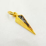 Load image into Gallery viewer, DC356. Diamond Sterling Silver Arrowhead Pendant