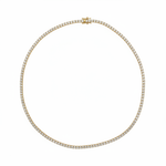 Load image into Gallery viewer, NFP71363. 14K Solid Gold Diamond Tennis Necklace