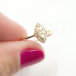 Load image into Gallery viewer, 14K Solid Gold Diamond Ring.