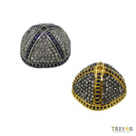 Load image into Gallery viewer, DC751. Diamond & Sterling Silver Bead Cap.
