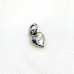 Load image into Gallery viewer, DC138. Diamond Sterling Silver Heart Charm