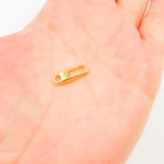 Load image into Gallery viewer, Buy Now Gold-Plated Shiny Sterling Silver Oval Clasp