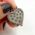 Load image into Gallery viewer, Buy Silver Heart Pendant with Gemstone