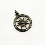 Load image into Gallery viewer, Sterling Silver Round Sun Pendant
