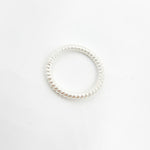 Load image into Gallery viewer, 12MM 20.5 Gauge White Twisted Close Jump Ring