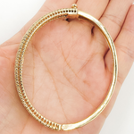 Load image into Gallery viewer, KG88. 14K Solid Gold Diamonds Bangle