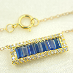 Load image into Gallery viewer, NFN71044. 14k Solid Gold Diamond & Gemstone Necklace
