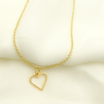 Load image into Gallery viewer, 14K Solid Gold Diamond Heart Shape Charm. GDP87
