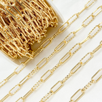 Load image into Gallery viewer, Gold Plated 925 Sterling Silver Paperclip Link Chain