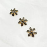 Load image into Gallery viewer, DC759. Diamond & Sterling Silver Flower Bead Cap